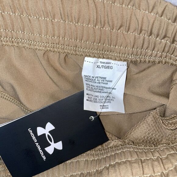 Womens Under Armour Unstoppable Jogger Pants Loose Fit Khaki #1376926-263 Sz XL - Picture 4 of 7